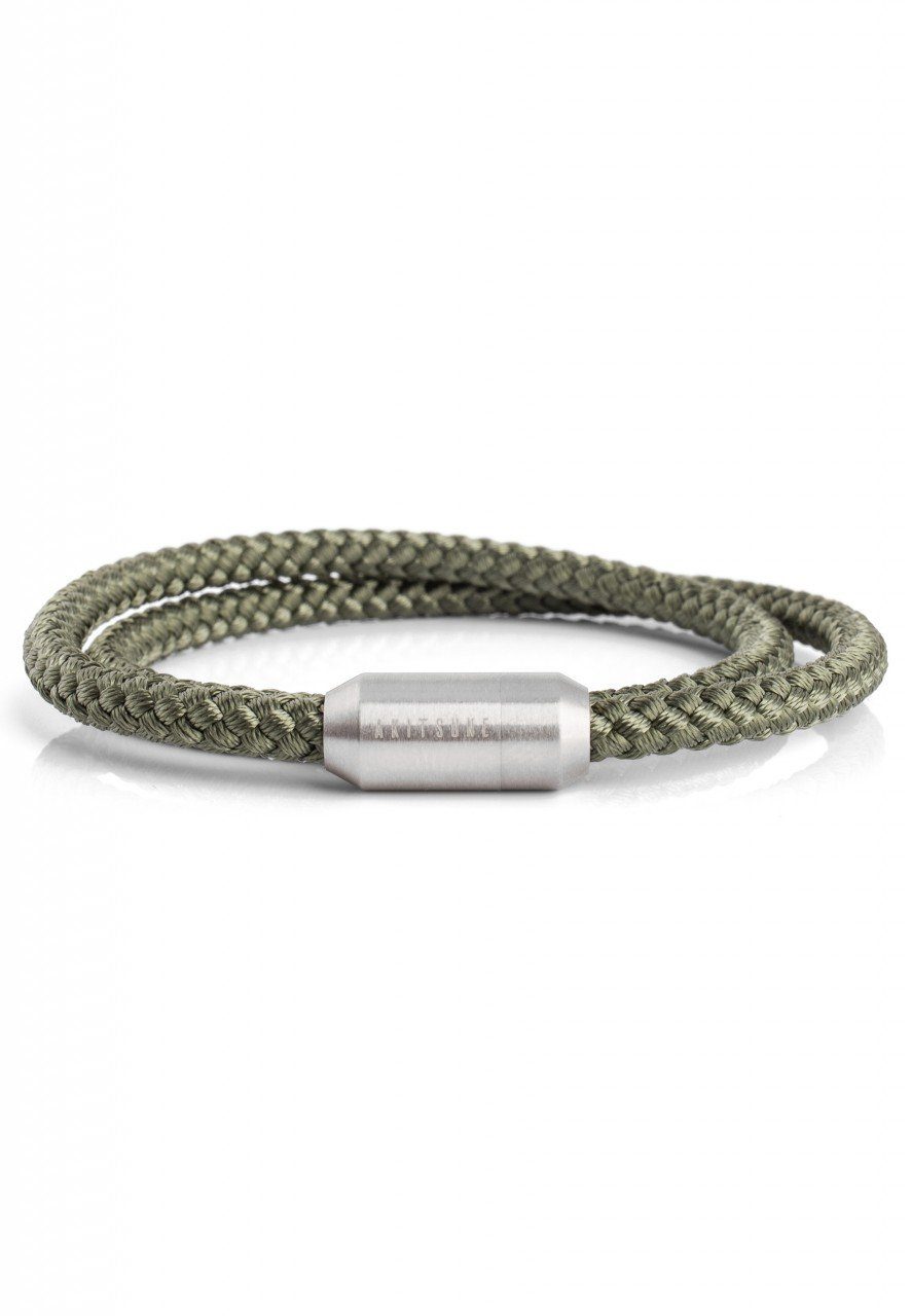 Akitsune Armband Mare Nylon Bracelet Mattsilber günstig online kaufen