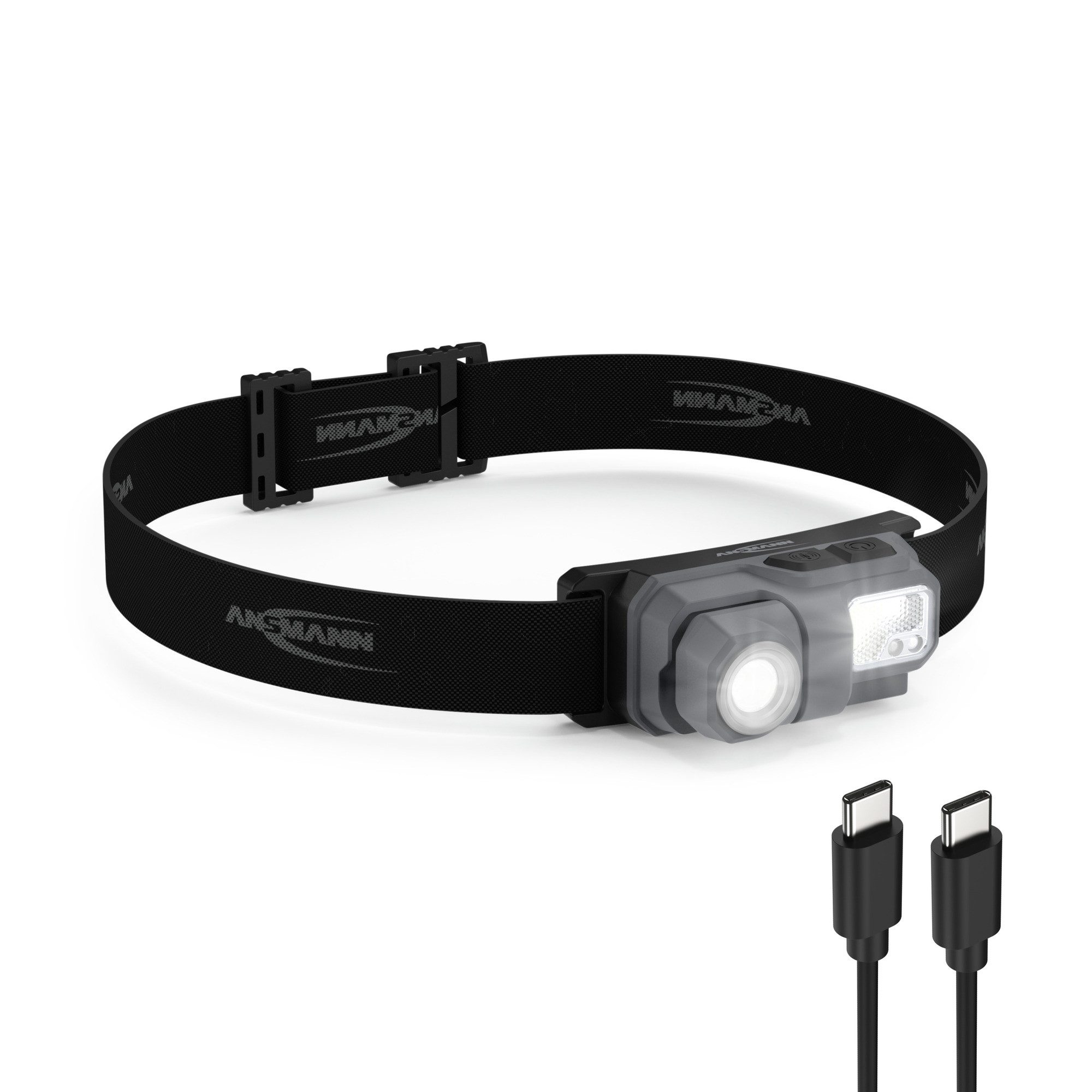 ANSMANN AG LED Stirnlampe HD800R Sensor-Stirnlampe mit schwenkbarem Lampenkopf