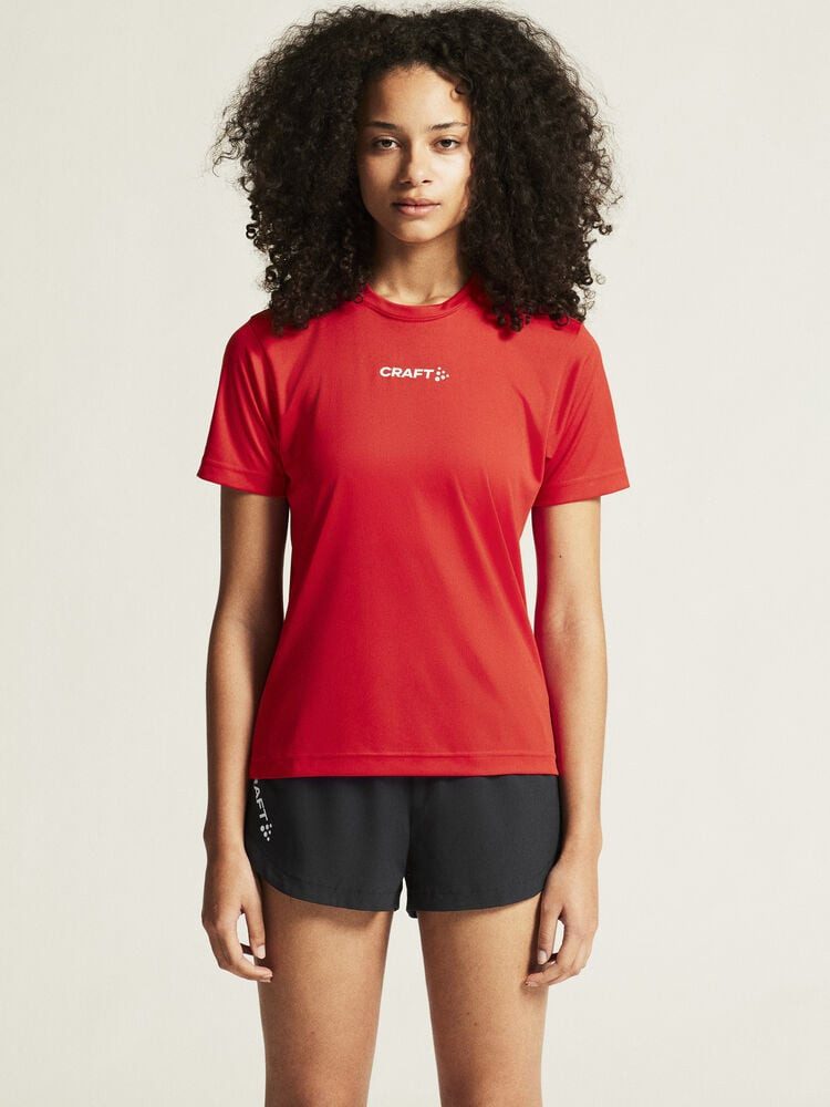 Craft T-Shirt Squad Go Function Tee (leicht, schnell trocknend) rot Damen