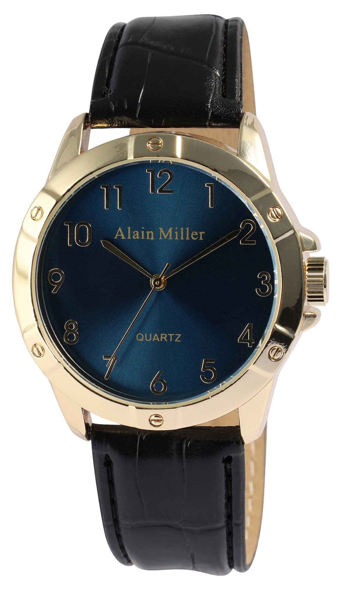Alain Miller Quarzuhr Mineralglas