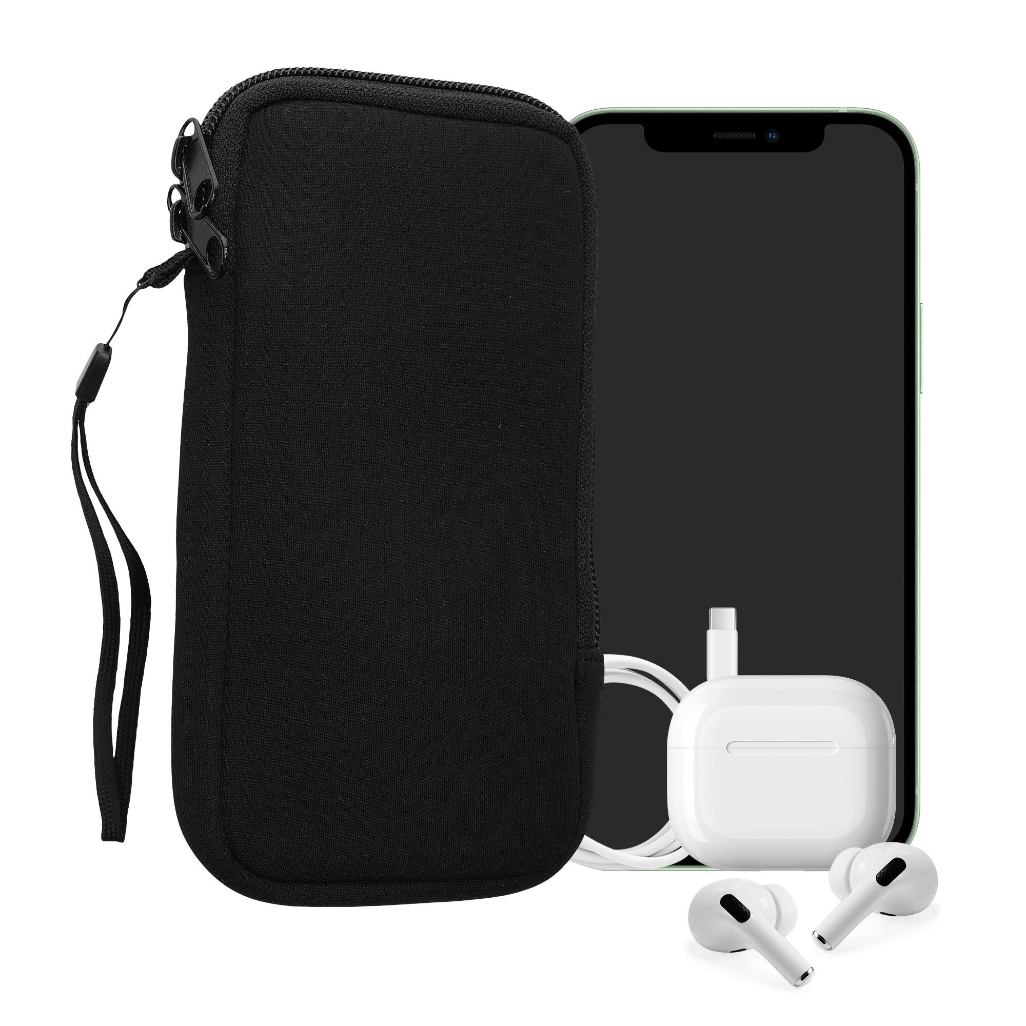 kwmobile Handytasche Handytasche für Smartphones XL - 6,7/6,8" (1-tlg), Neopren Handy Hülle - Handy Tasche Sleeve Pouch