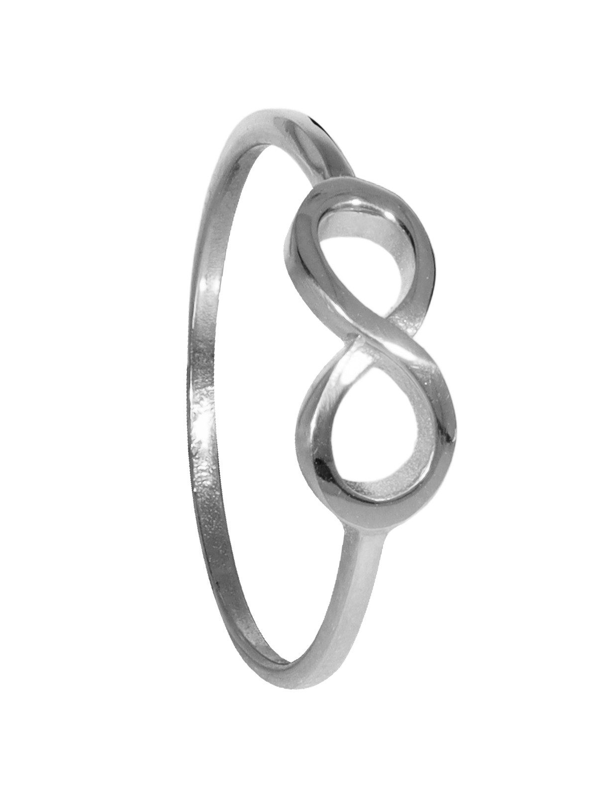 StoneTrip Silberring Ring Unendlichkeit, mehrere Ausführungen, 925 Silber rhodiniert