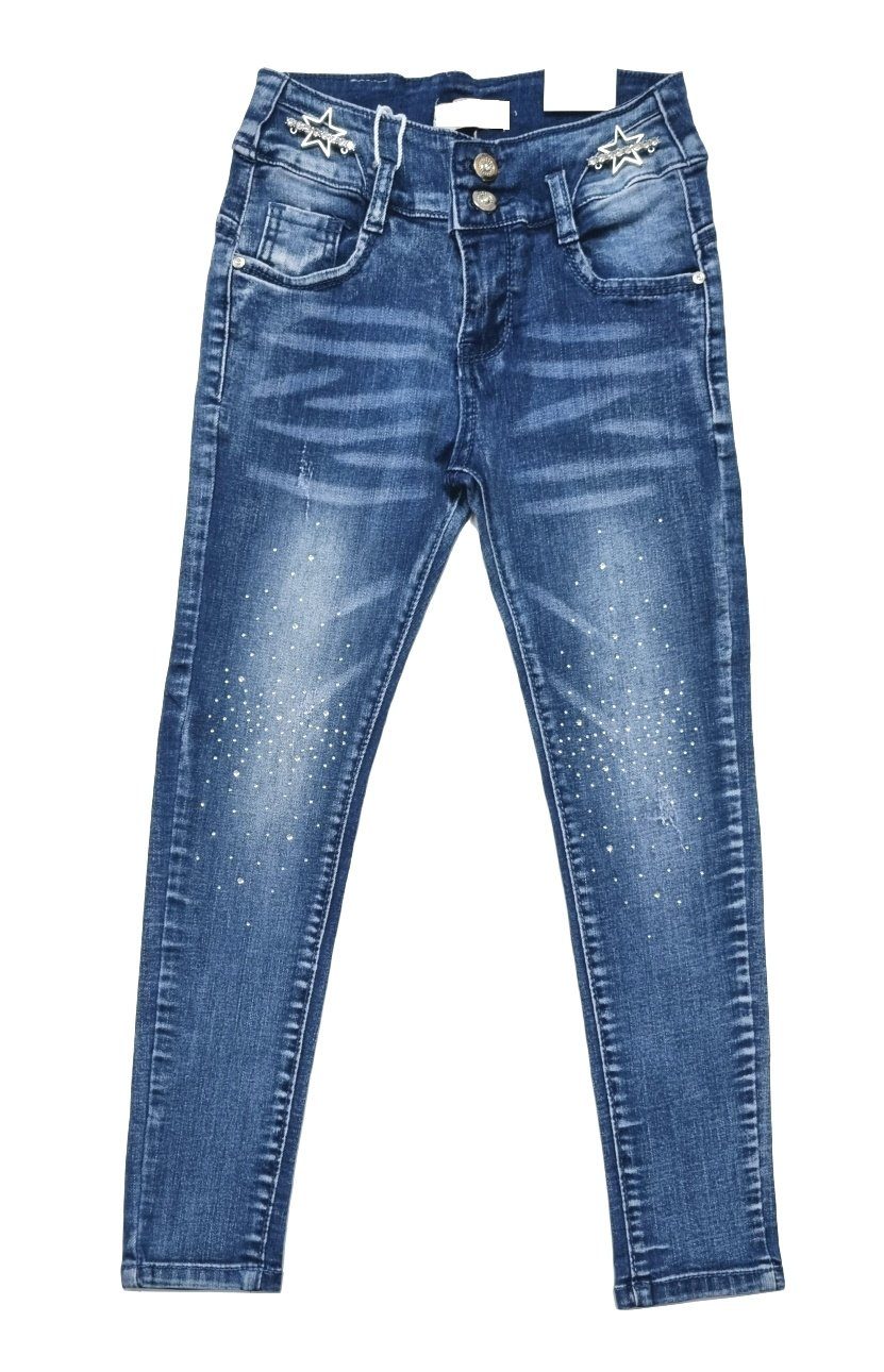 Mädchen Fashion 5-Pocket-Jeans Jeans Girls M2215 Hose Stretch,