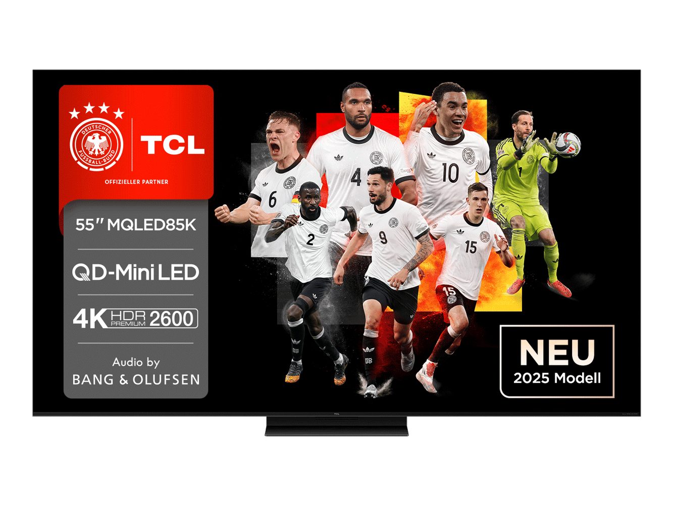 TCL 55MQLED85K QLED Mini LED-Fernseher (55 Zoll, 4K Ultra HD)