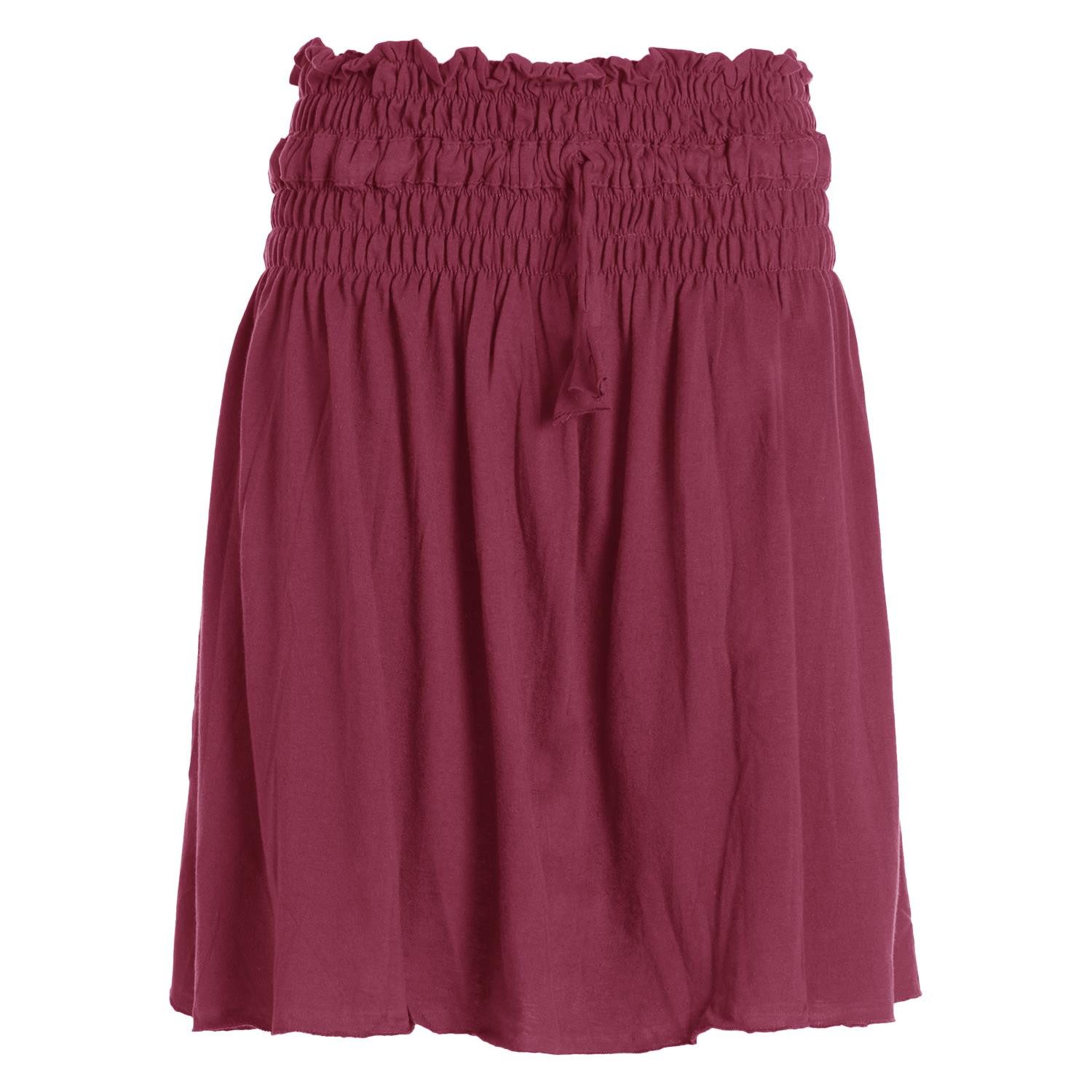 Vishes A-Linien-Rock Damen Rock knielang Basic-Rock günstig online kaufen