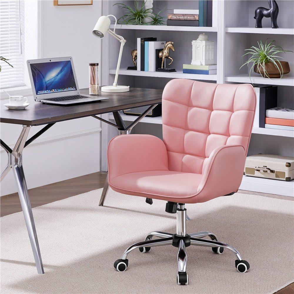 Yaheetech Drehstuhl mit Wippfunktion, Bürostuhl Ergonomischer Schreibtischstuhl höhenverstellbar