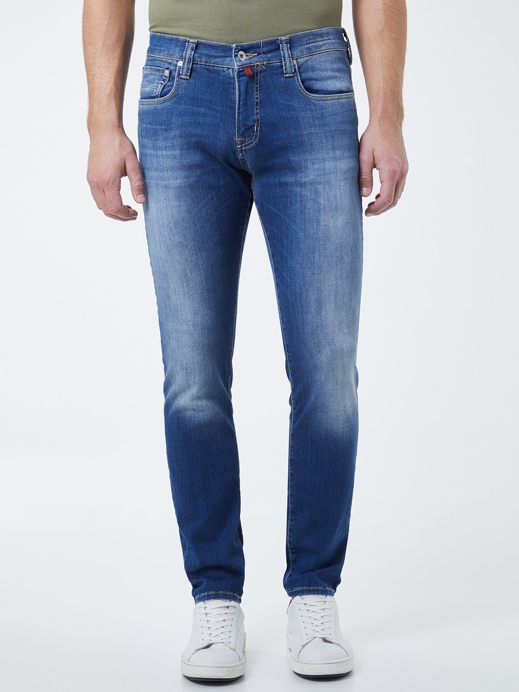 Pierre Cardin 5-Pocket-Jeans PIERRE CARDIN ANTIBES vintage dark blue used 3003 6100.22