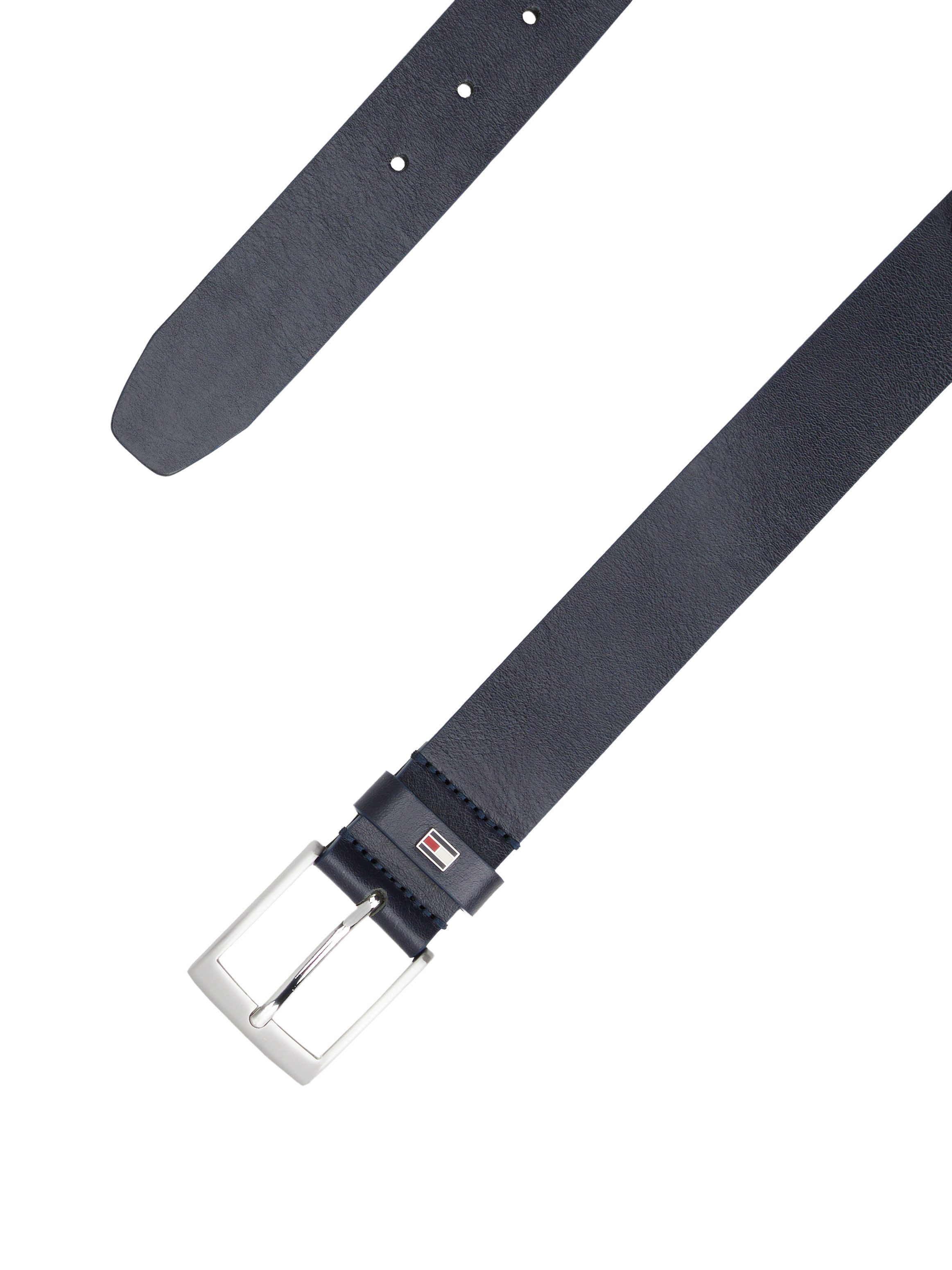 Tommy Hilfiger Ledergürtel ADAN 3.5 cm breit EXT Metalllogopatch, Einfachdornschnalle – Bild 5 von 5