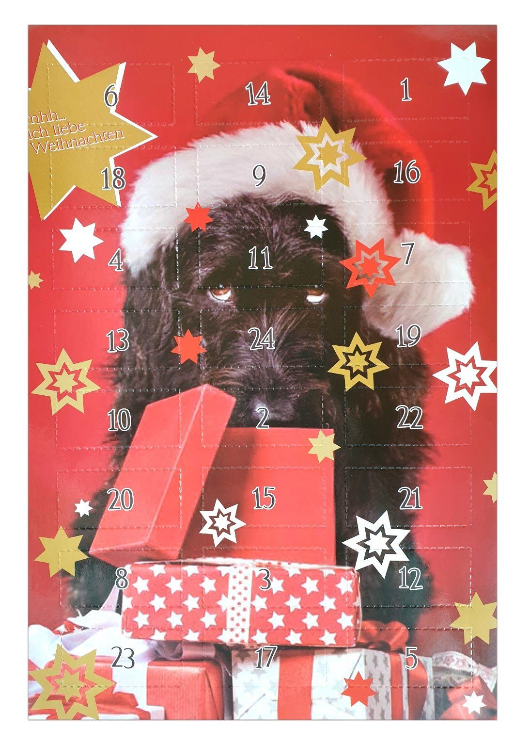 Spectrum Wandkalender Hundeadventskalender Adventskalender Hunde black