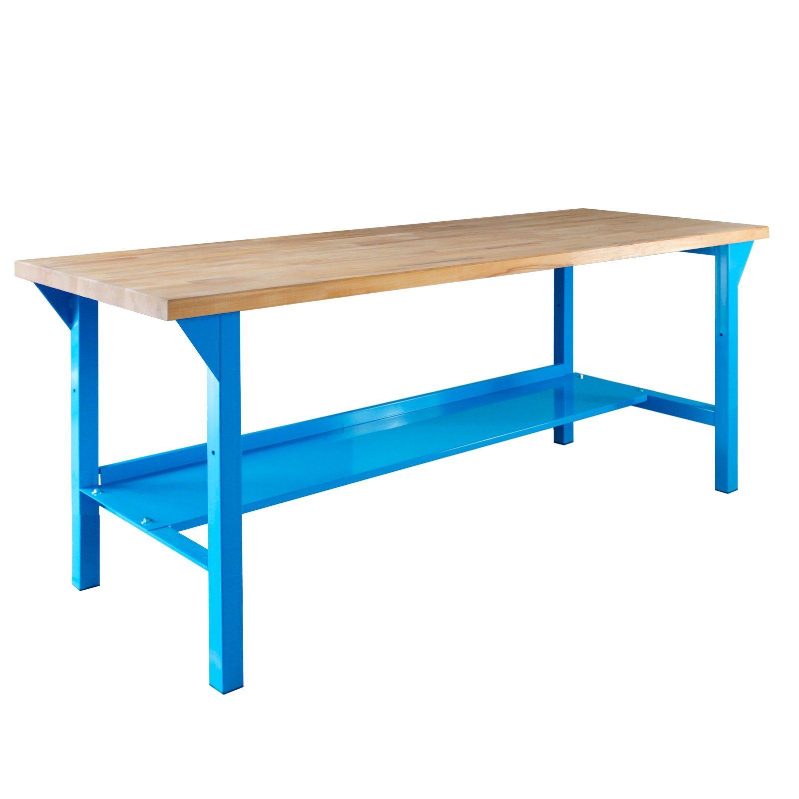 PROREGAL® Werkbank Werkbank Rhino Plus, HxBxT 84x150x70cm, Traglast 500kg, Blau
