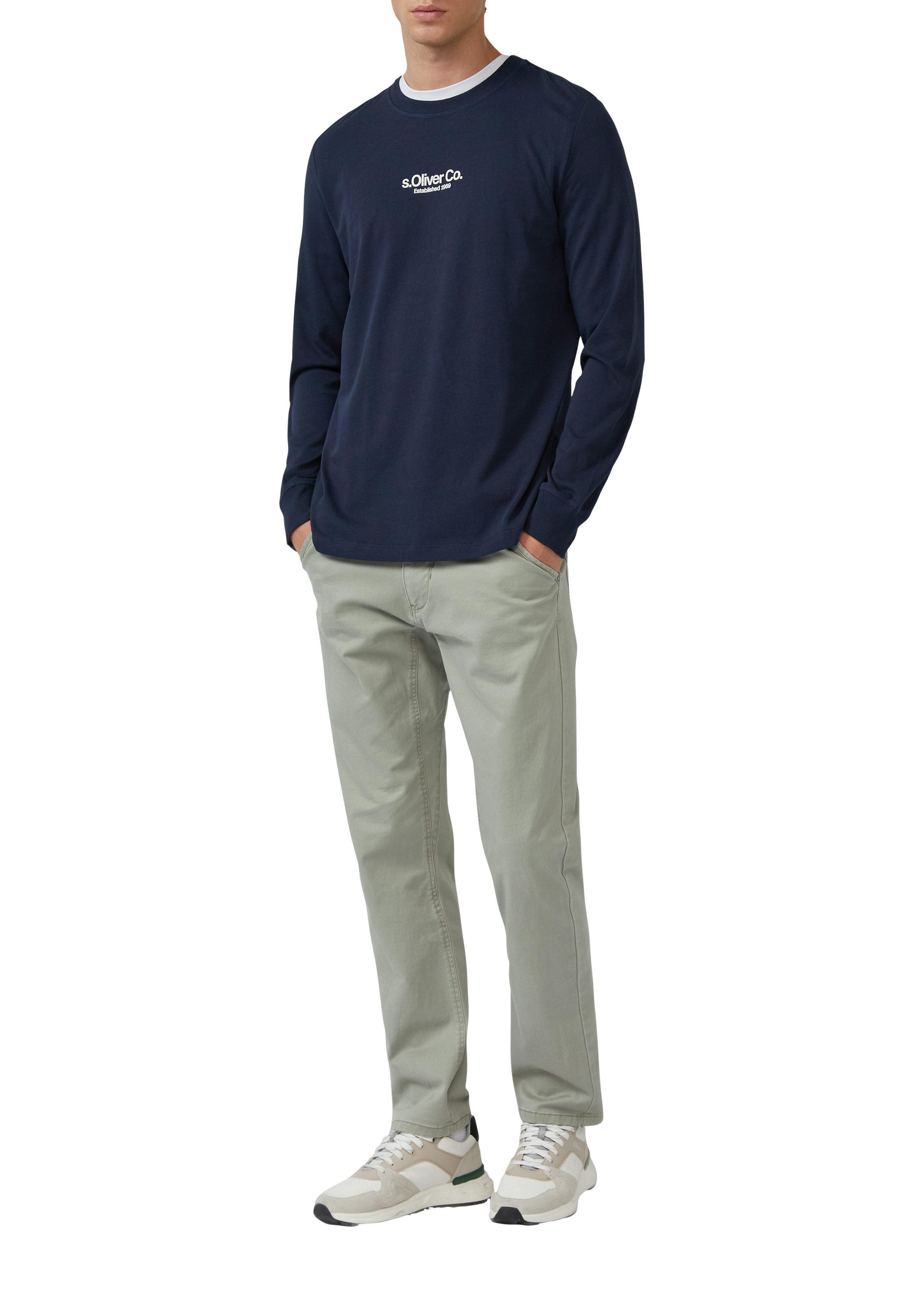 s.Oliver Langarmshirt mit Logo Schriftzug günstig online kaufen