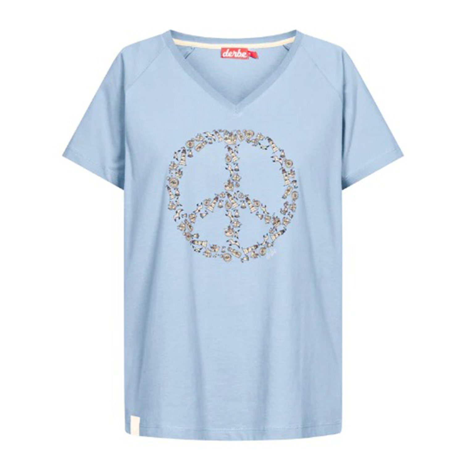 Derbe Print-Shirt PEACE