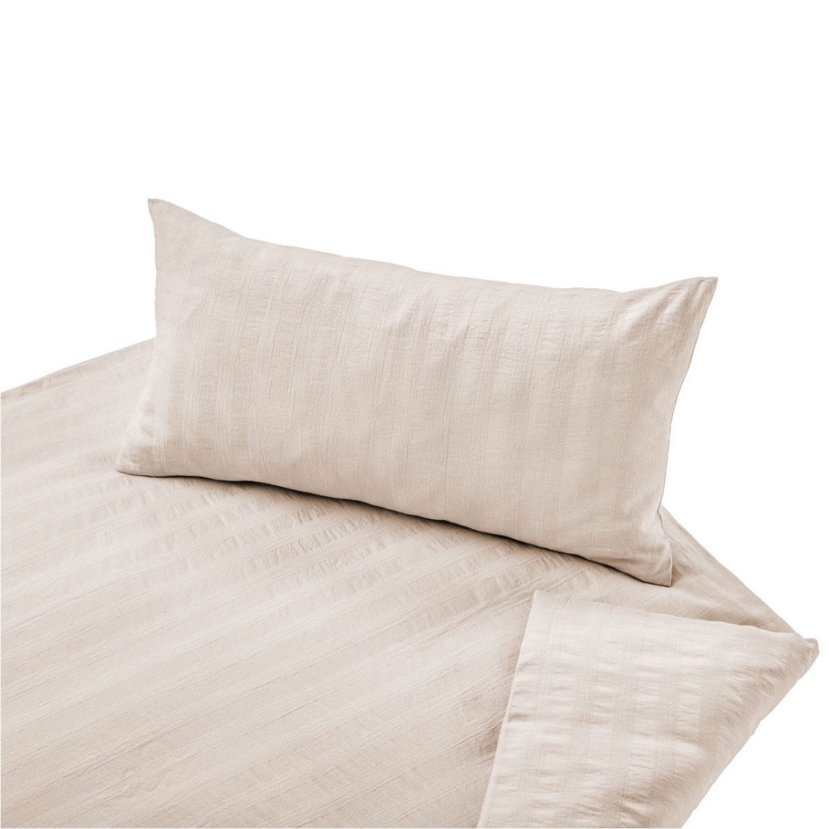 Cotonea Постільна білизна Crinkle, Baumwolle (Bio), 2 teilig, Unifarben