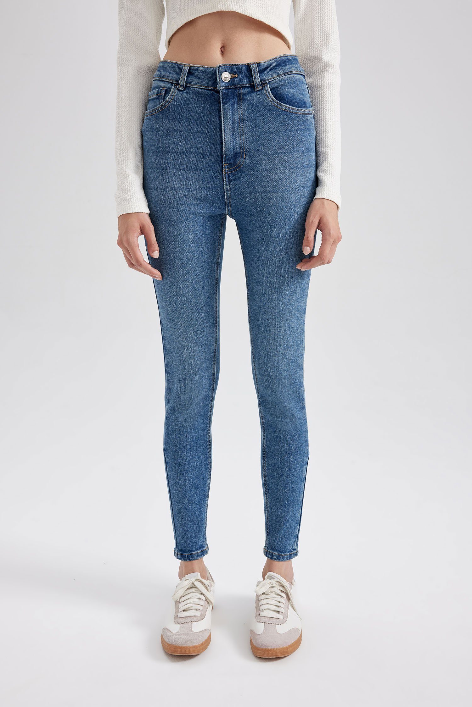 DeFacto Skinny-fit-Jeans Damen Skinny-fit-Jeans SKINNY FIT