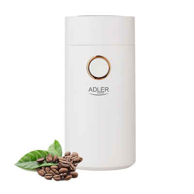 Adler Kaffeemühle AD 4446wg, elektrisch, aus Edelstahl, 150 W, Gewürzmühle, Chillimühle