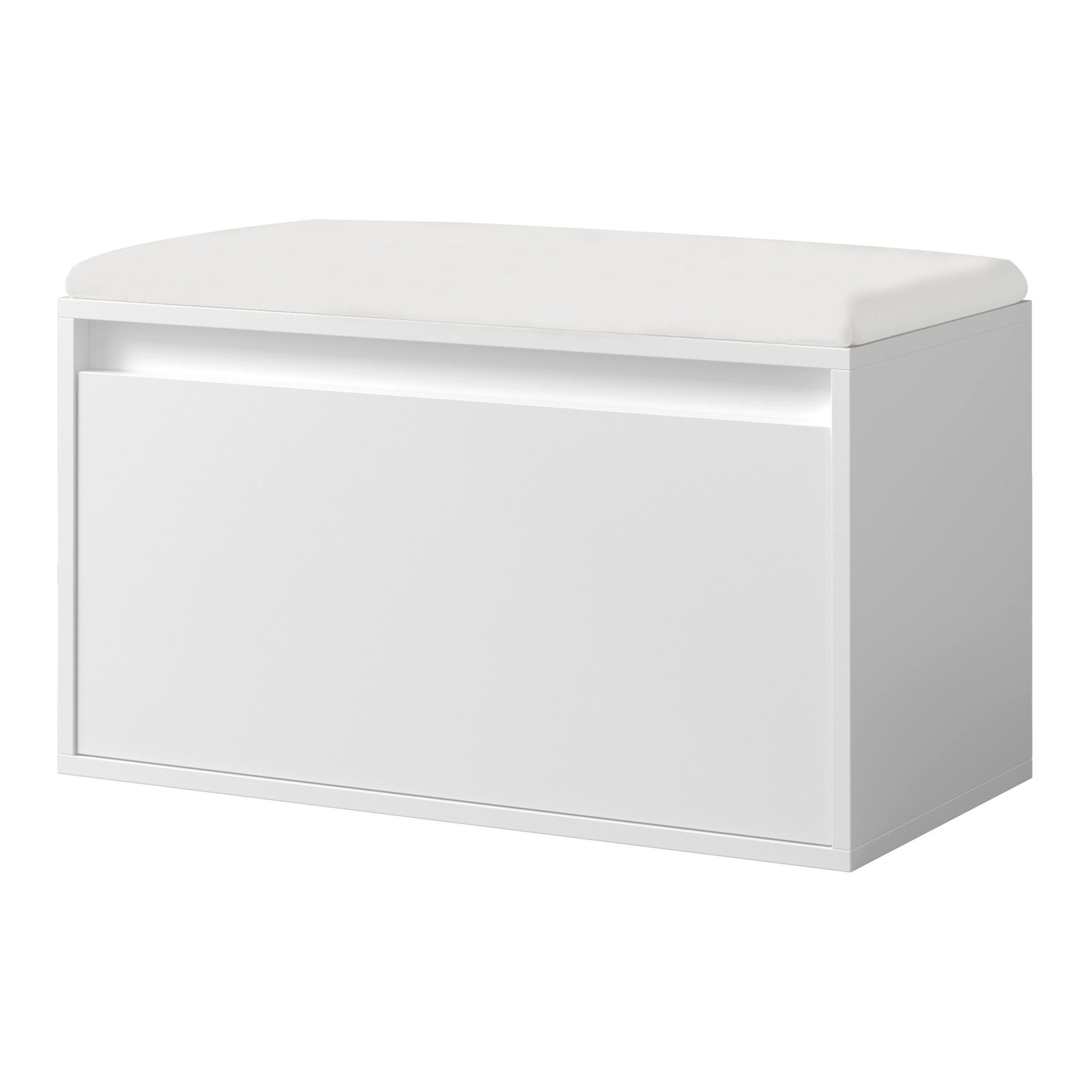 en.casa Schuhbank, Schuhbank »Degerfors« mit Schublade 80 x 39 x 45 cm Weiß