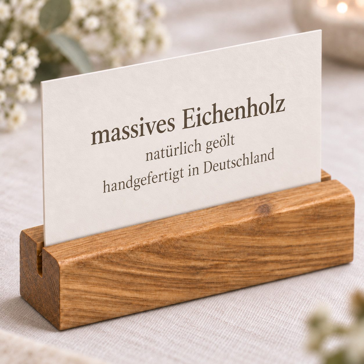 Kernholz Bilderleiste Fotoleisten aus Eiche, (1 St), Fotohalter aus massiven Eichenholz – Bild 3 von 5
