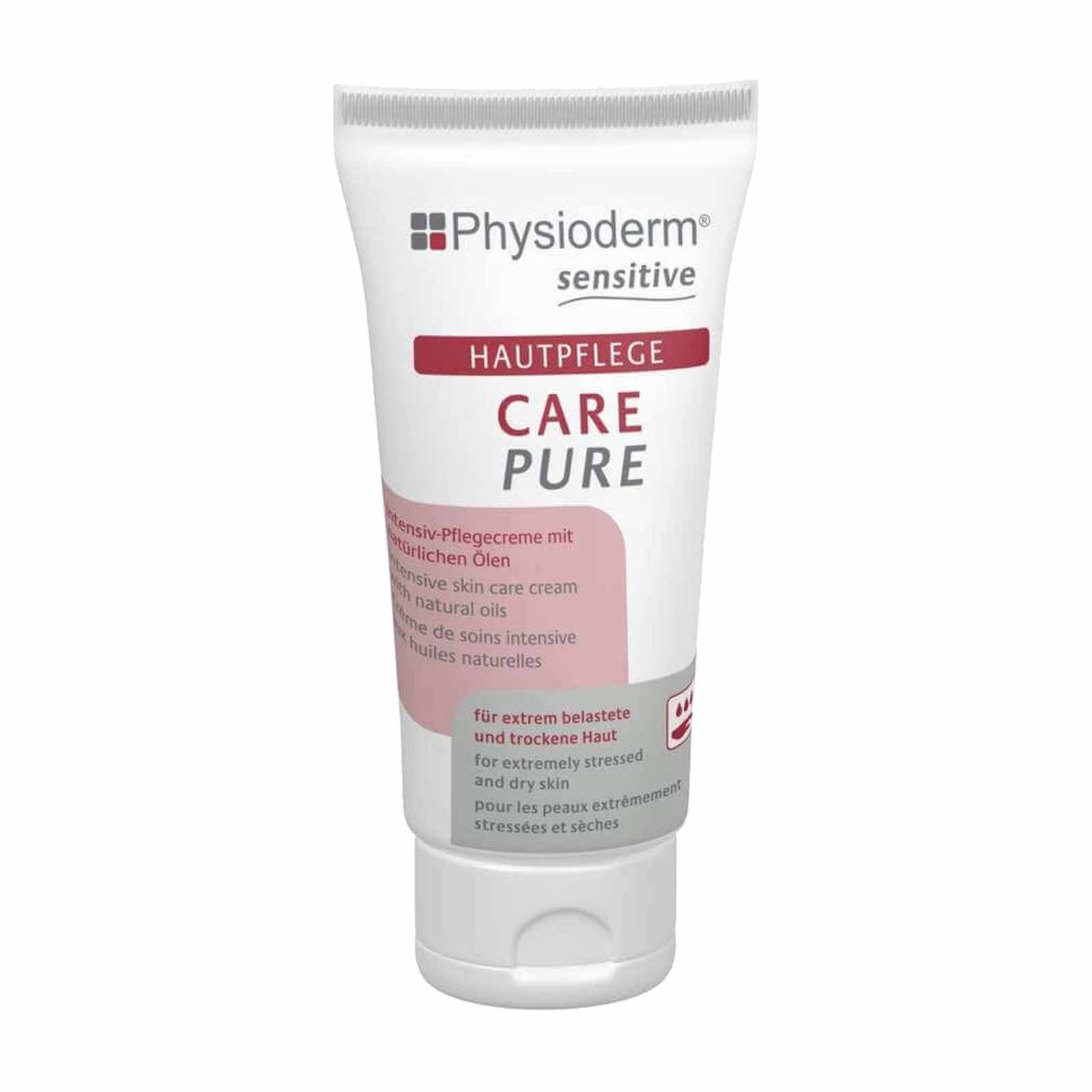 Physioderm Körperpflegemittel Hautpflegecreme CARE PURE 50ml, Pflegecreme Handpflege Gesichtspflege