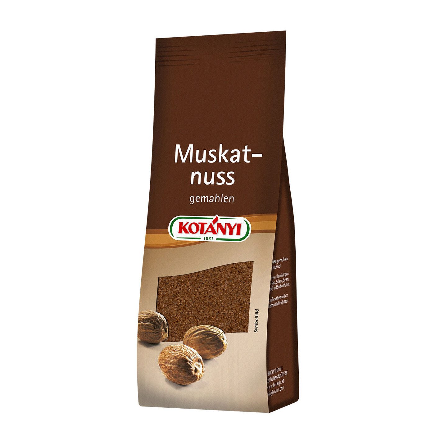 KOTANYI Gewürz, Kotanyi Muskatnuss getrocknet gemahlen im Nachfüllbeutel 50g