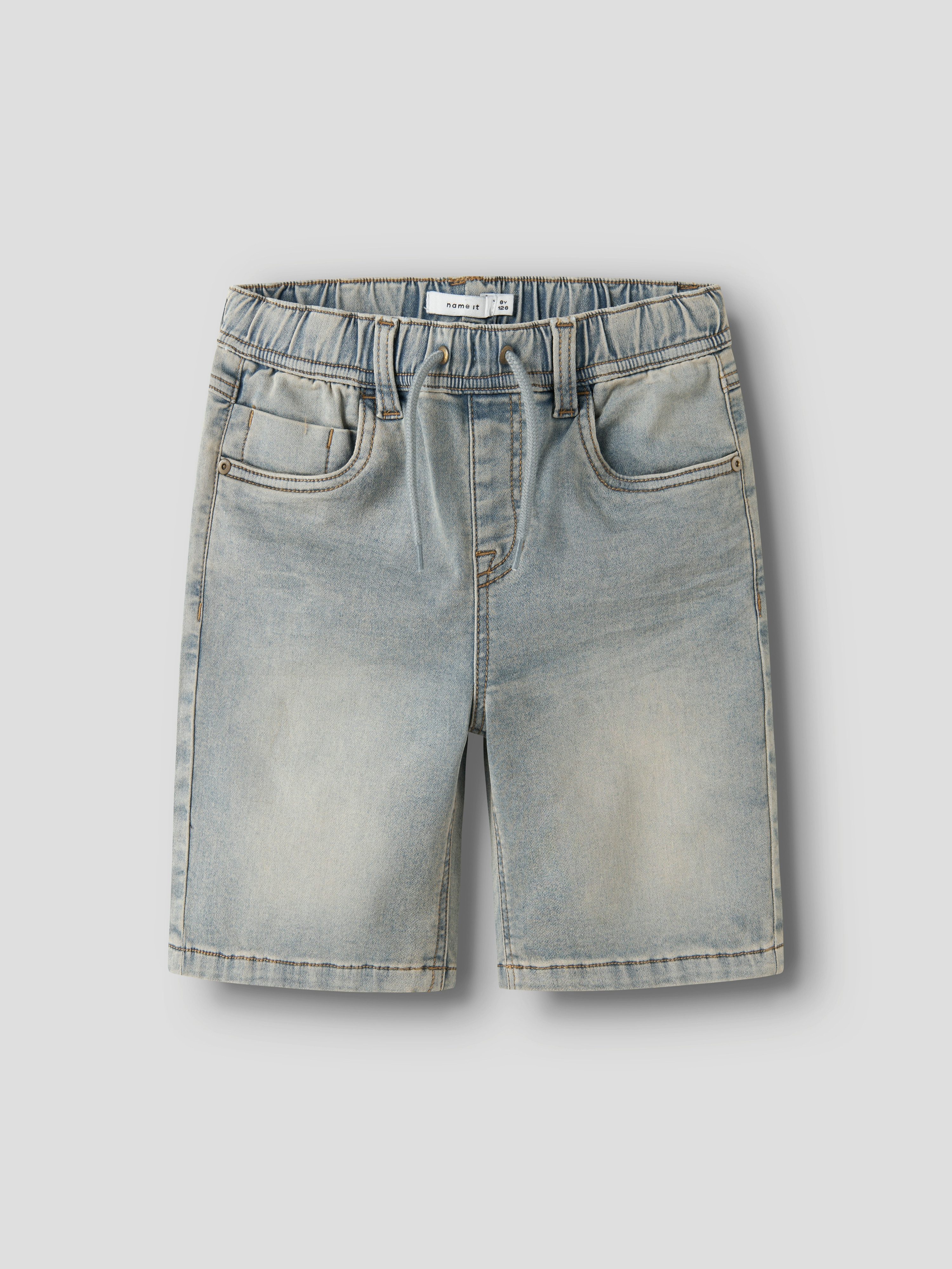 Name It Jeansshorts NKMRYAN JOGGER DNM L SHOR Baumwollmischung, elastisches Bündchen, verstellbar – Bild 5 von 5