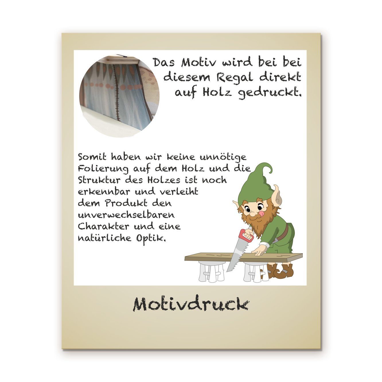 Farbklecks Collection Wandregal rund Regal - Musikbox Schaukellöwe für ®
