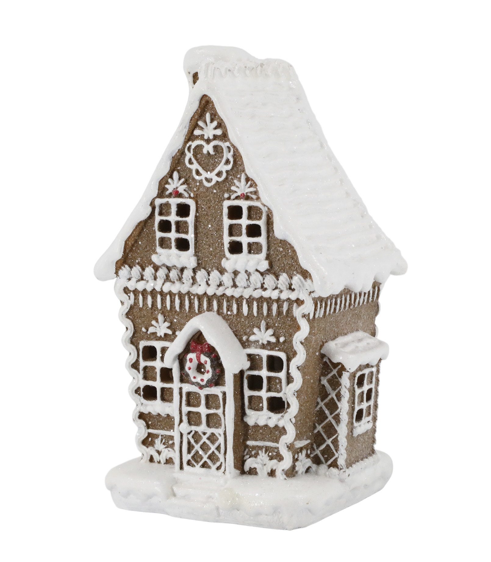 Chic Antique Kerzenhalter Chic Antique Noël Lebkuchenhaus mit LED H 21cm 52084520 – Bild 2 von 4