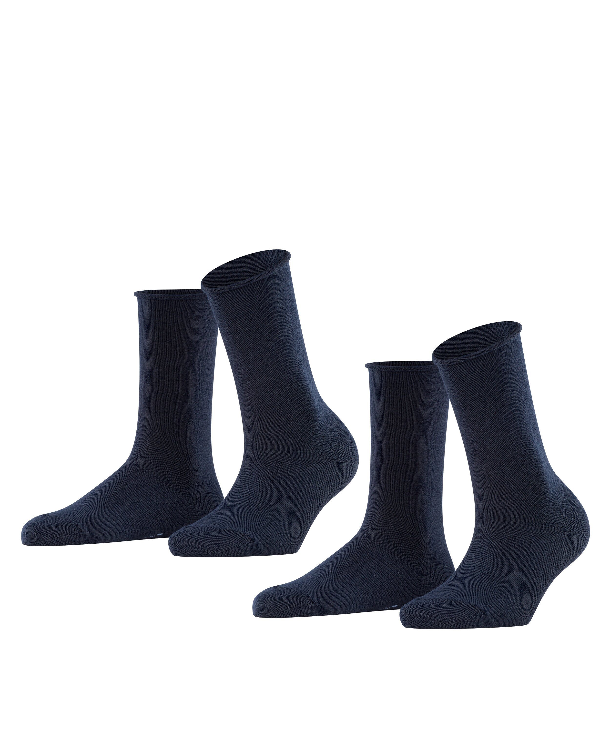 Esprit Socken Basic Pure 2-Pack (2-Paar) marine (6120)