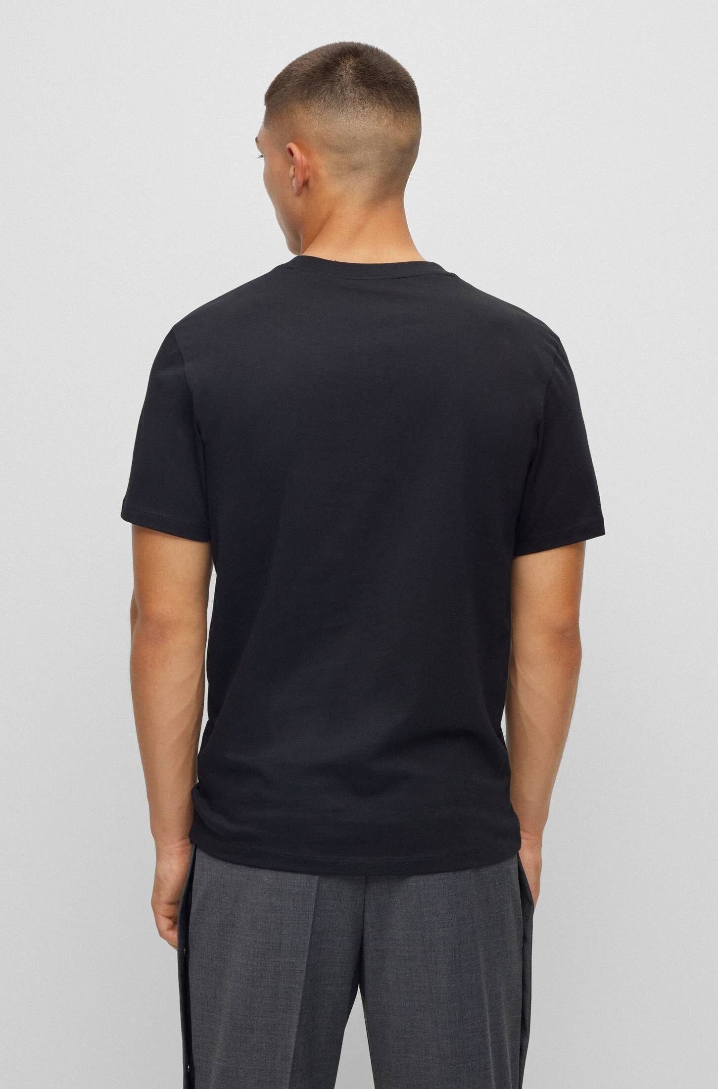 T-Shirt T-Shirt black HUGO (1-tlg) DARPIONE Herren