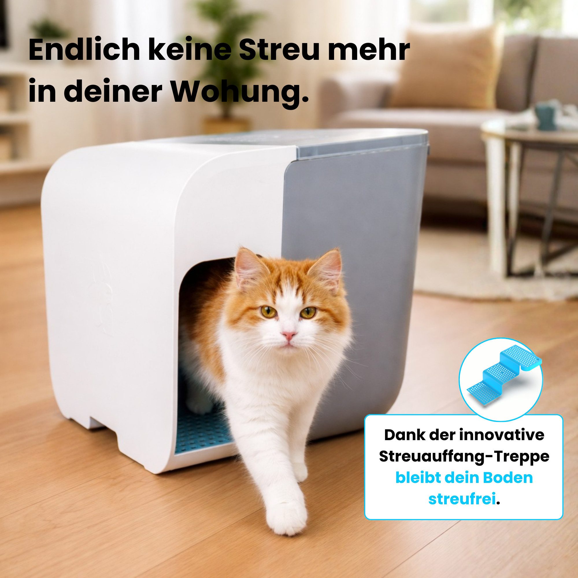 elly&bruce Katzentoilette, innovative Katzentoilette "Cloou", XL Katzenklo günstig online kaufen