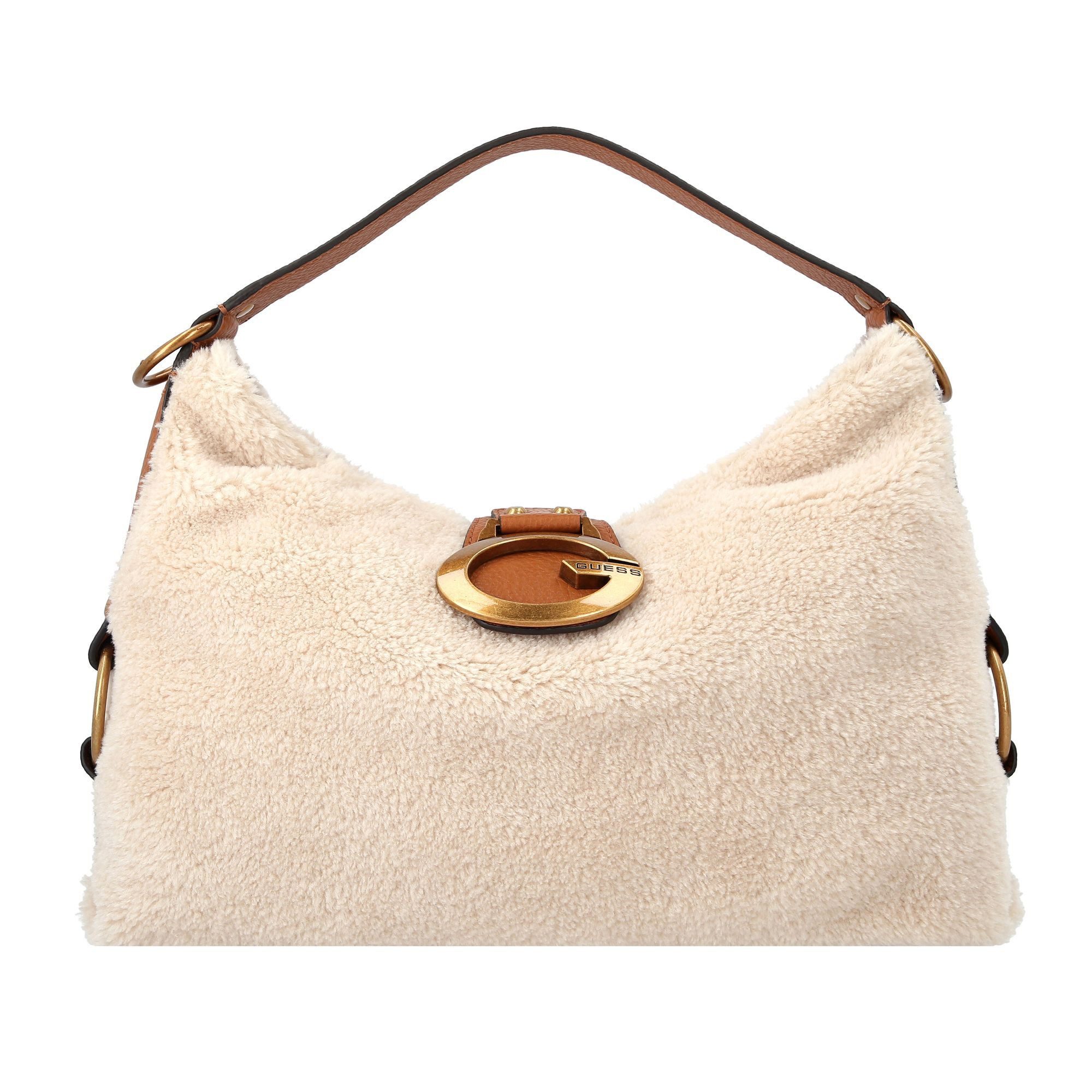 Guess Umhängetasche Camden Schultertasche (natural/cognac