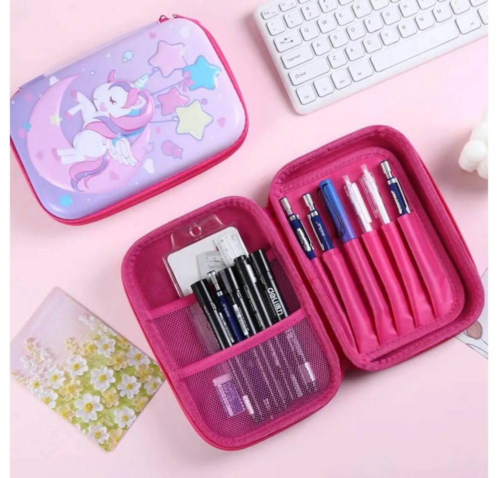 Thumbnail - Tinisu Federmäppchen Einhorn Mädchen Etui für die Schule 3D Federtasche Kinder Stifteetui