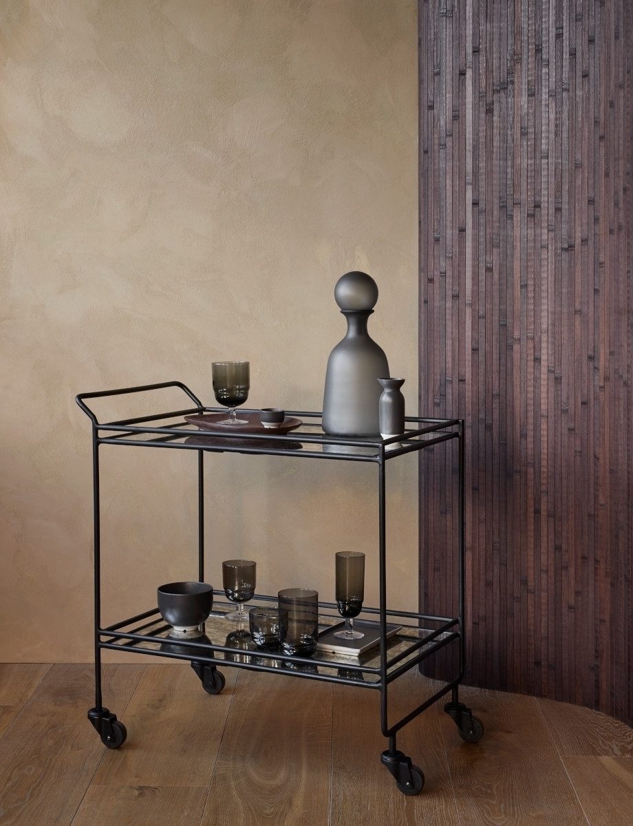 Broste Copenhagen Glas NORDIC BISTRO Trinkglas smoke 0,2 l, Mundgeblasenes Glas, Nordic Bistro Glas