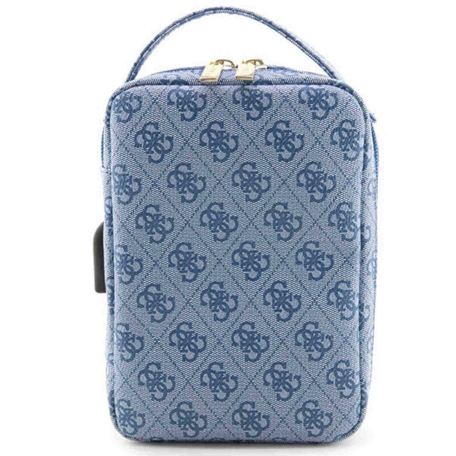 Guess Tablet-Hülle Guess Universell Tablet Tasche Umhängetasche 4G Printed Stripes Blau