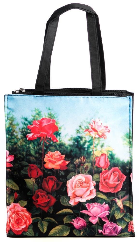 Luckyweather not just any other day Сумки для покупок Einkaufstasche Сумки для покупок Twinbag Motiv ROSENGARTEN (1-tlg., 1 Stück Shopping Bag), Schultertasche beidseitig bedruckt mit Motiv bedruckt