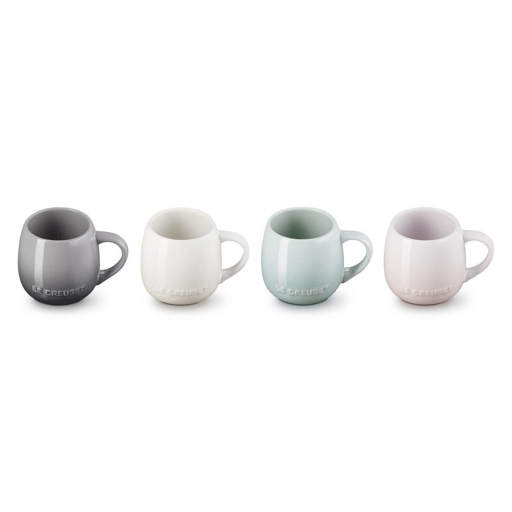 LE CREUSET Becher LeCreuset Becherset 4-teilig 320ml Coupe Steinzeug, Steinzeug