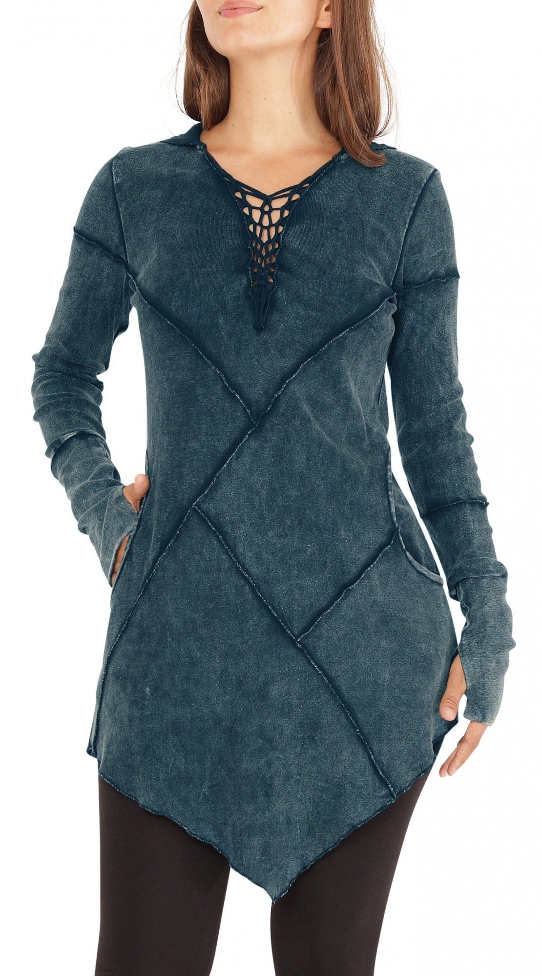 A-Linien-Kleid Kapuzenkleid Zipfelkleid dr3