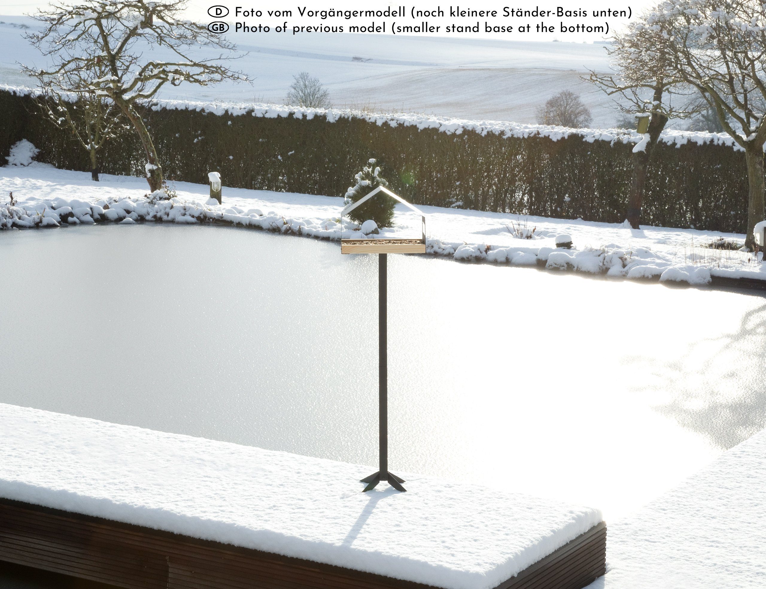 Vogelhaus-Ständer Mit Eichhörnchen-Schutz - Höhenverstellbar Bis 200cm Aus Metall