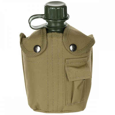 MFH Feldflasche US Plastikfeldflasche, Nylonbezug, coyote, 1 l, BPA-frei
