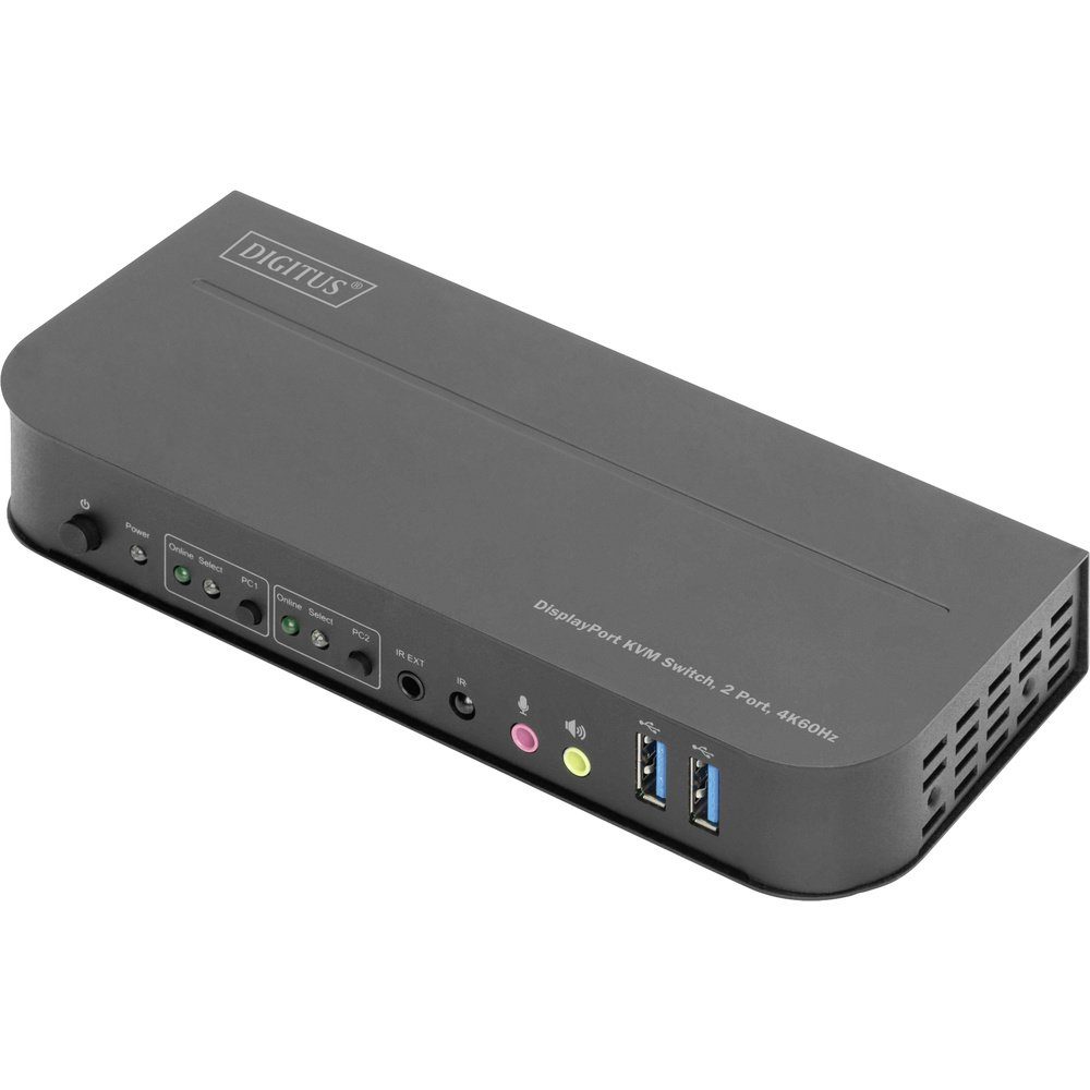 Digitus DS-12850 2+2 Port KVM-Umschalter DisplayPort®, HDMI Fernbedien Adapter