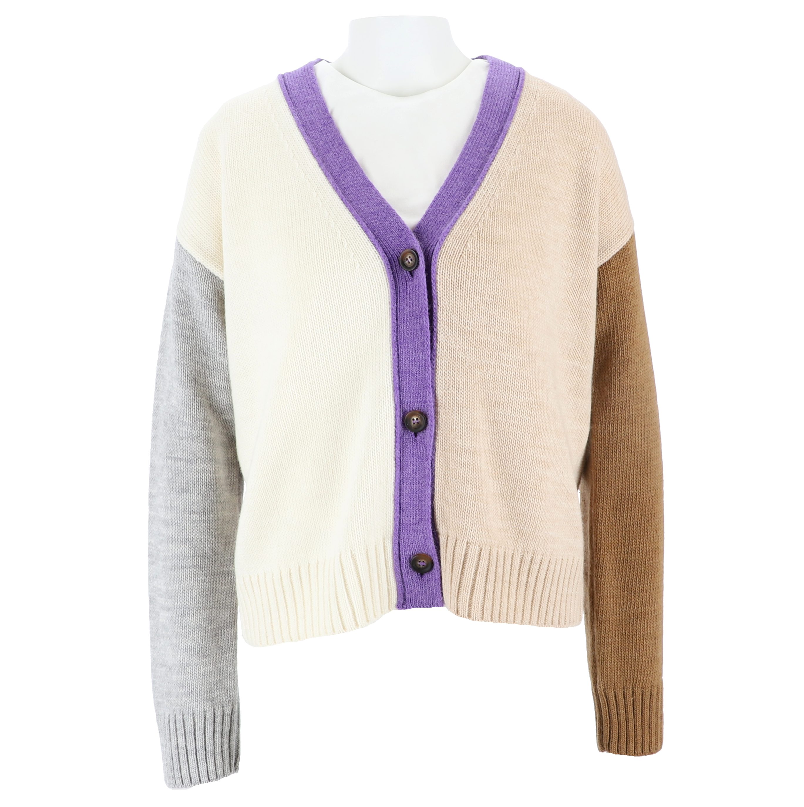 halsüberkopf Accessoires Cardigan Color Block aus günstig online kaufen