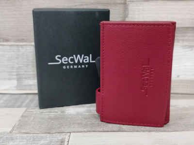 SecWal Geldbörse SecWal SW3 rot mit Wiener Schachtel