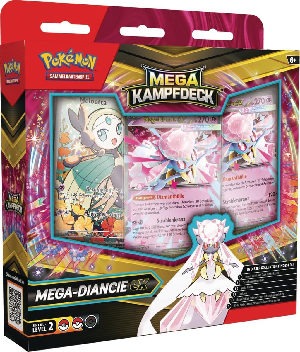 The Pokémon Company International Sammelkarte Mega-Kampfdeck Mega-Diancie-ex