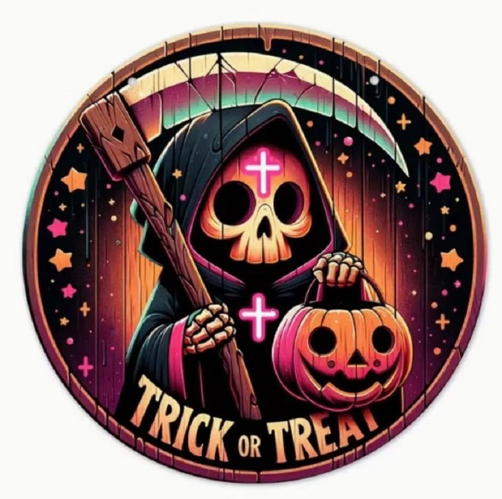 COFI 1453 Wanddekoobjekt Halloween Todesengel Türschild & Wandschild aus Ho günstig online kaufen