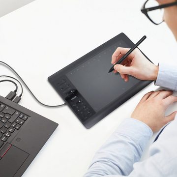 CALIYO Zeichentablett mit Touch Ring, arbeitet mit AP32 Battrielosem Stift Grafiktablett