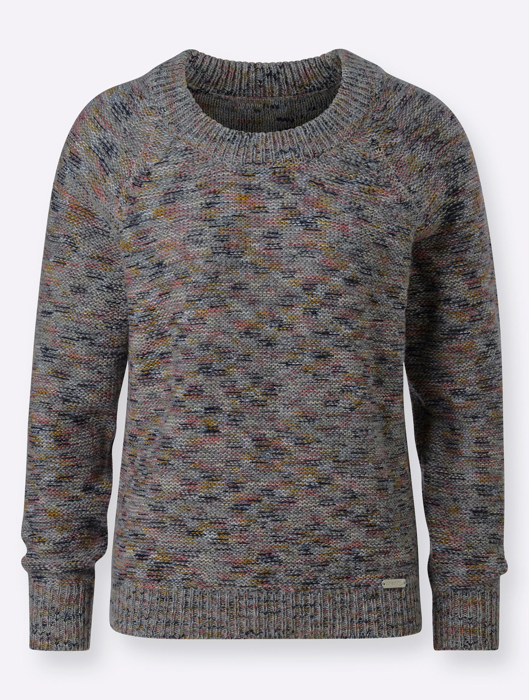 Strickpullover Pullover Langarm Links-Strick