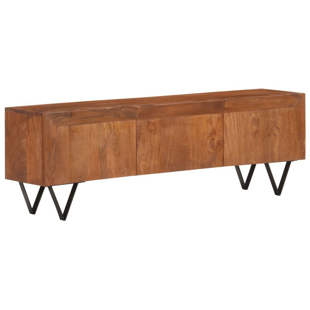 vidaXL TV-Schrank, Material: Massives Mangoholz mit braunem Finish