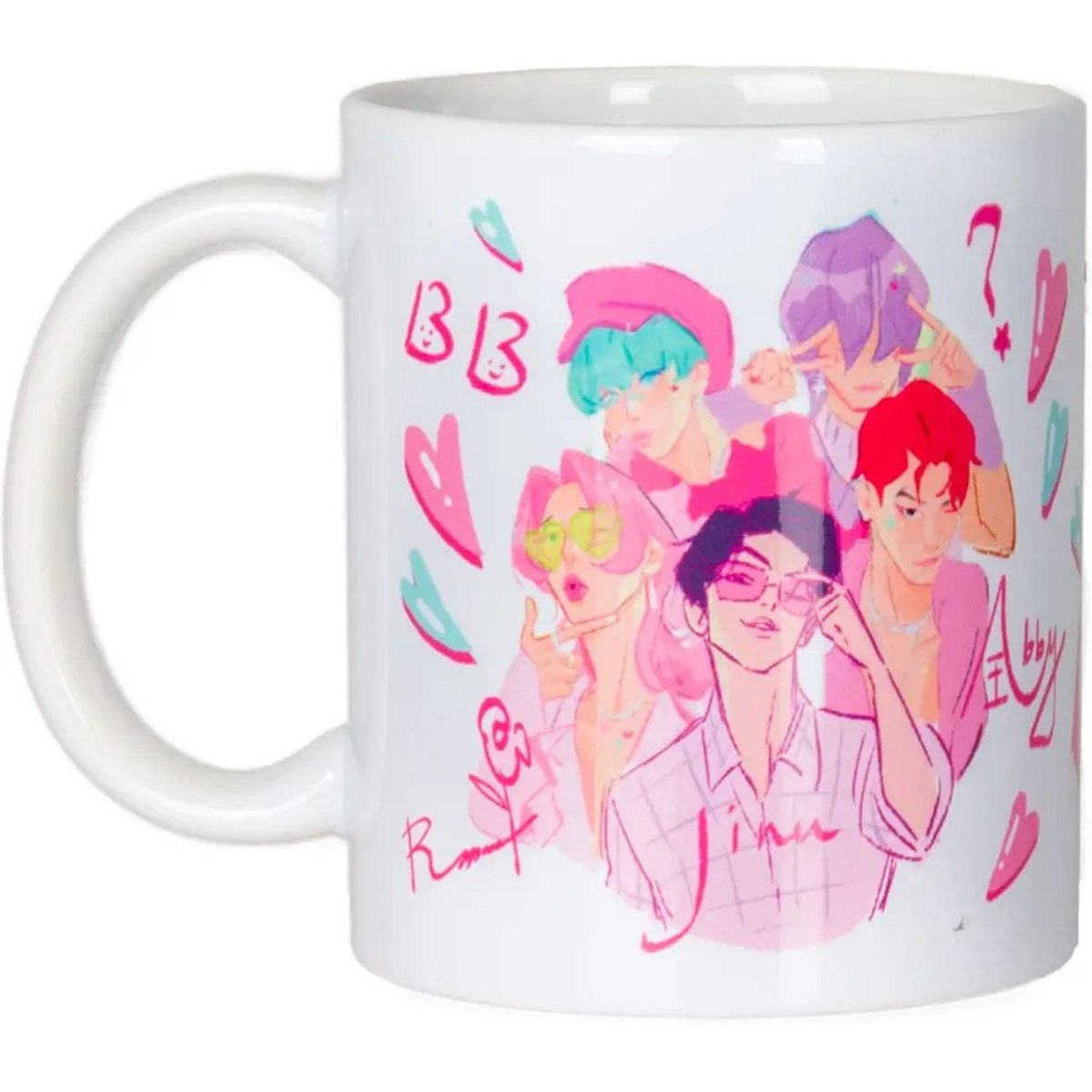 KPop Demon Hunters Tasse Saja Boys Keramiktasse 325 ml mit Motiv für Kaffee Tee und Kakao, Keramik