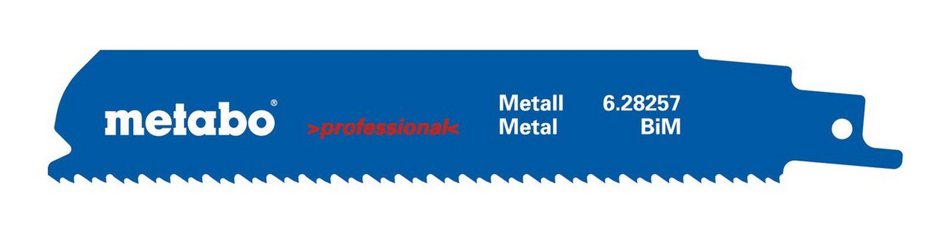 mm Metall professional Säbelsägeblatt (5 x 1,1 Stück), metabo 150 Serie 2,5+3,2 8+10 TPI mm /