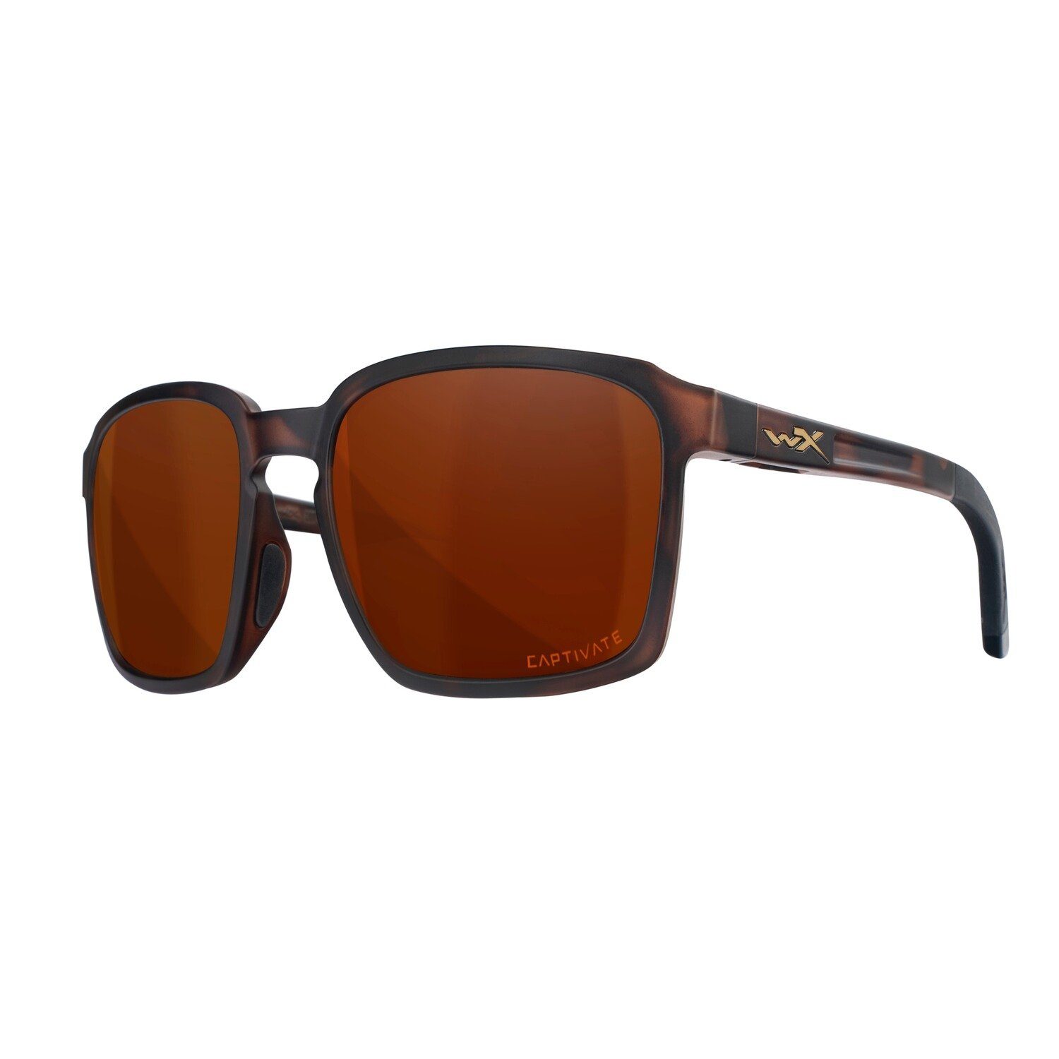 Wiley X Sonnenbrille Brille WX Alfa Gläser: CAPTIVATE™ Polarisierend Bronze Spiegel | Sonnenbrillen