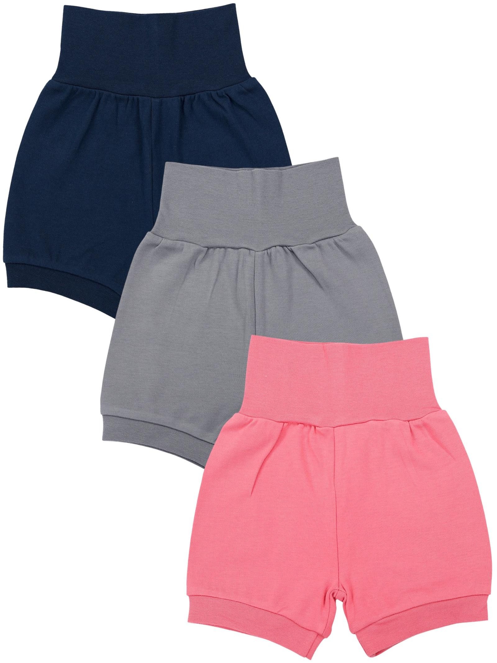 Pumphose TupTam Baby Mädchen Kurze Pumphose 3er Pack
